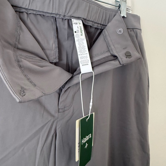 NWT Halara Flex™ Gray Mid Rise Pocket Straight Leg Work Pants Womens Large - Picture 7 of 13